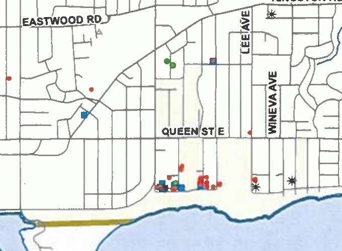 Original Figure 2.2 crop, including Kewbeach Avenue and surrounding streets north, west and east.